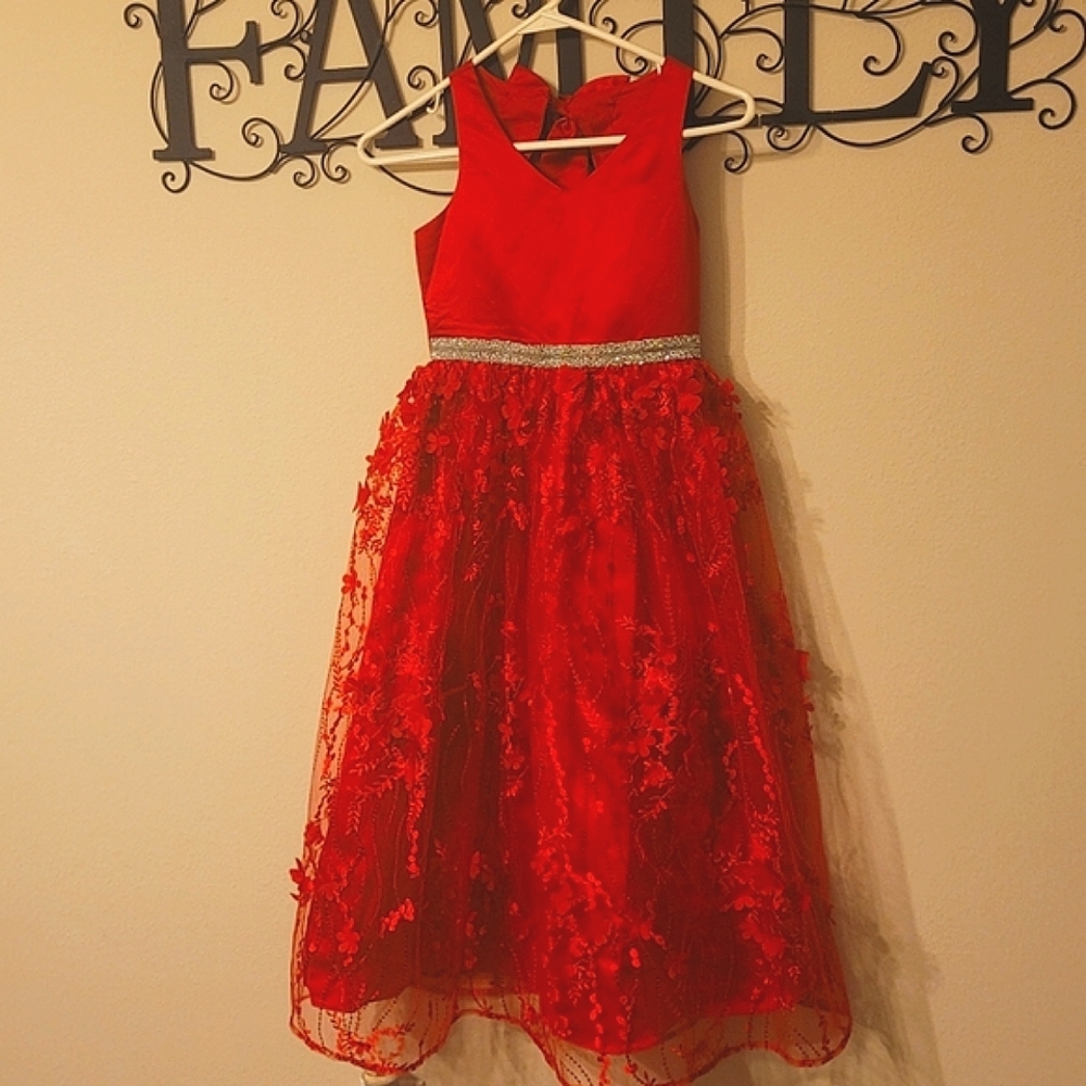 Rare Editions foramal red dress